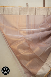 Rose Pink Silver Chanderi Silk Saree - SRRPSCSS515