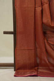 Orange Maheshwari Saree - SROMS1134