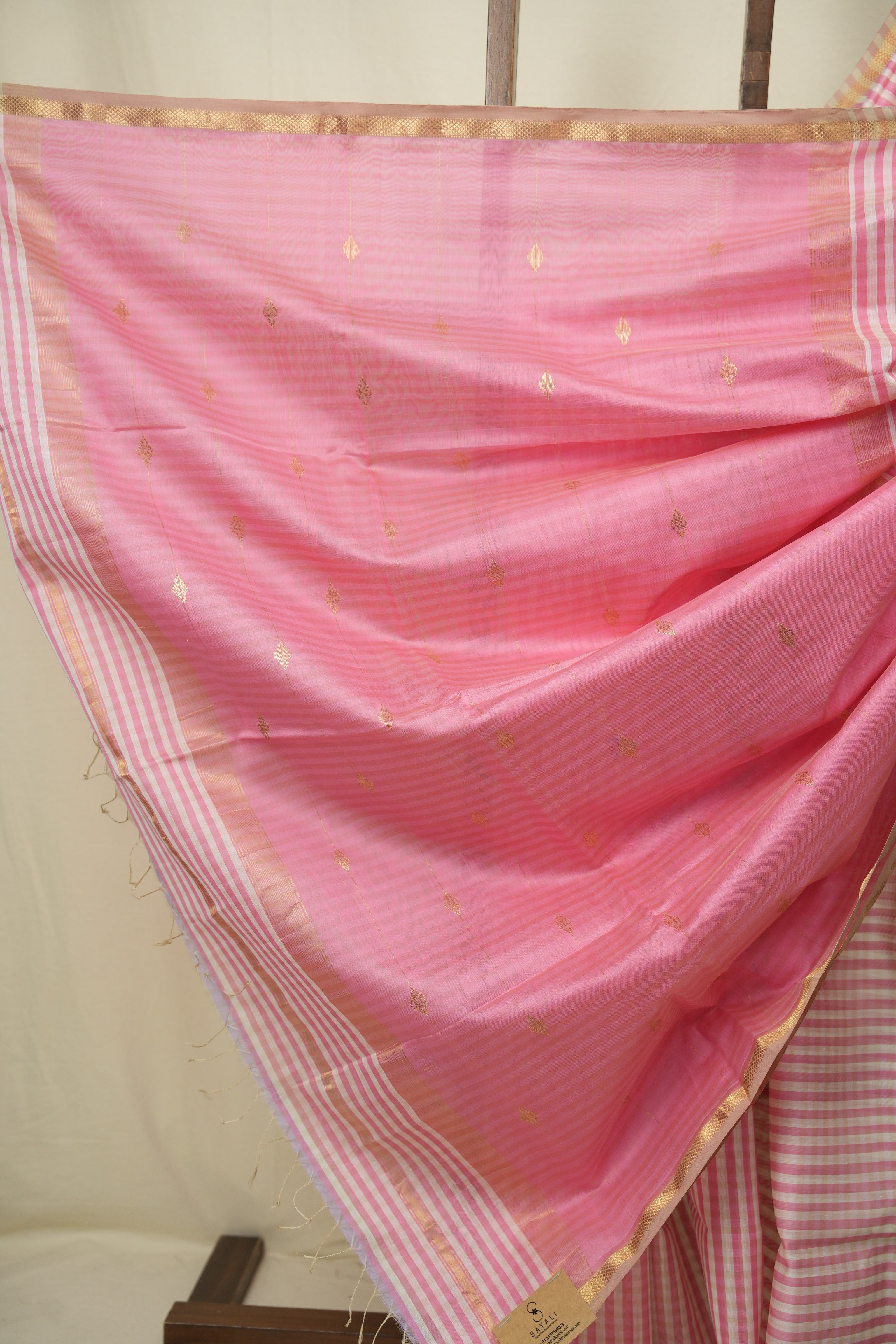 Pink Maheshwari Saree - SRPMS1294