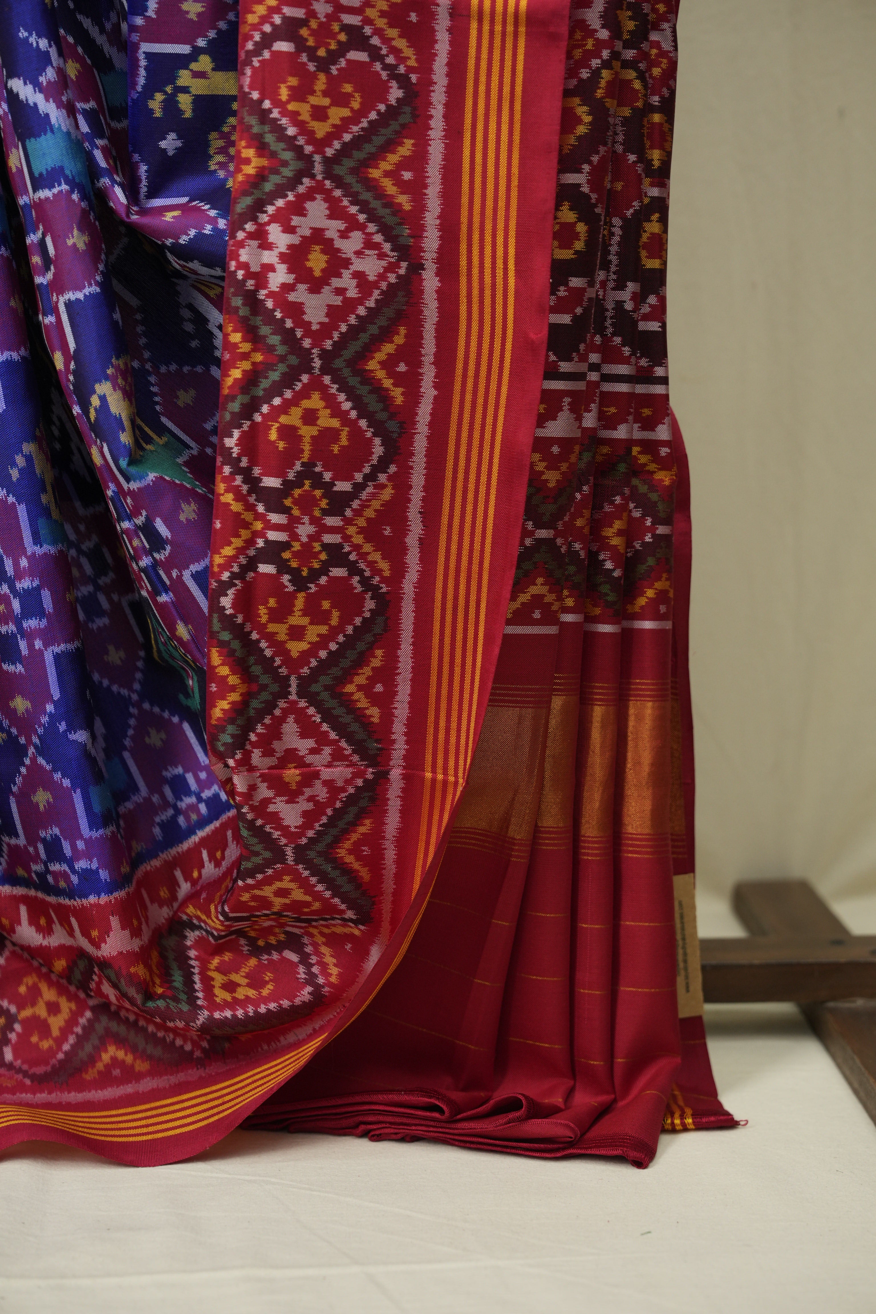 Royal Blue Rajkot Patola Silk Saree - SRRBRPSS658