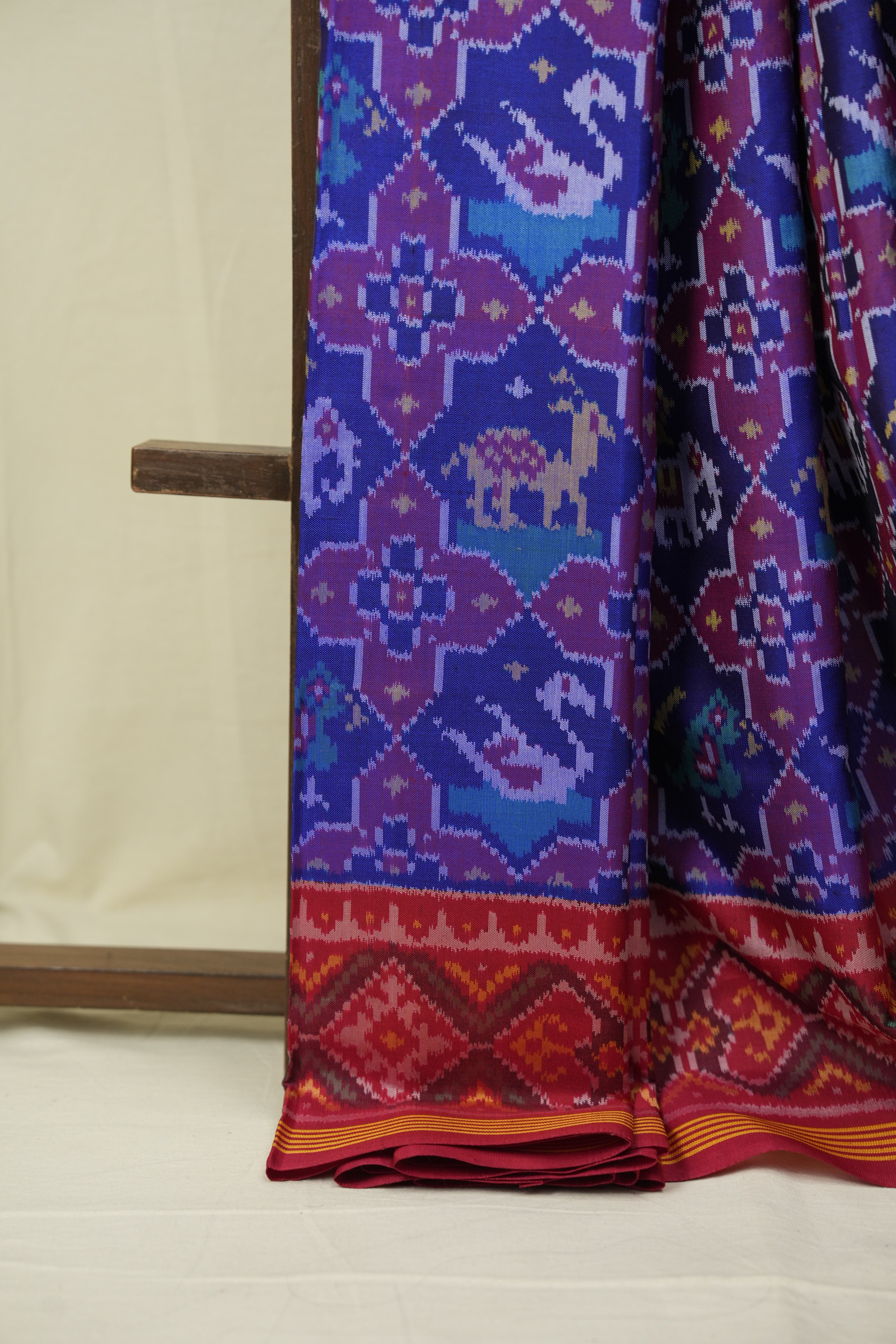 Royal Blue Rajkot Patola Silk Saree - SRRBRPSS658