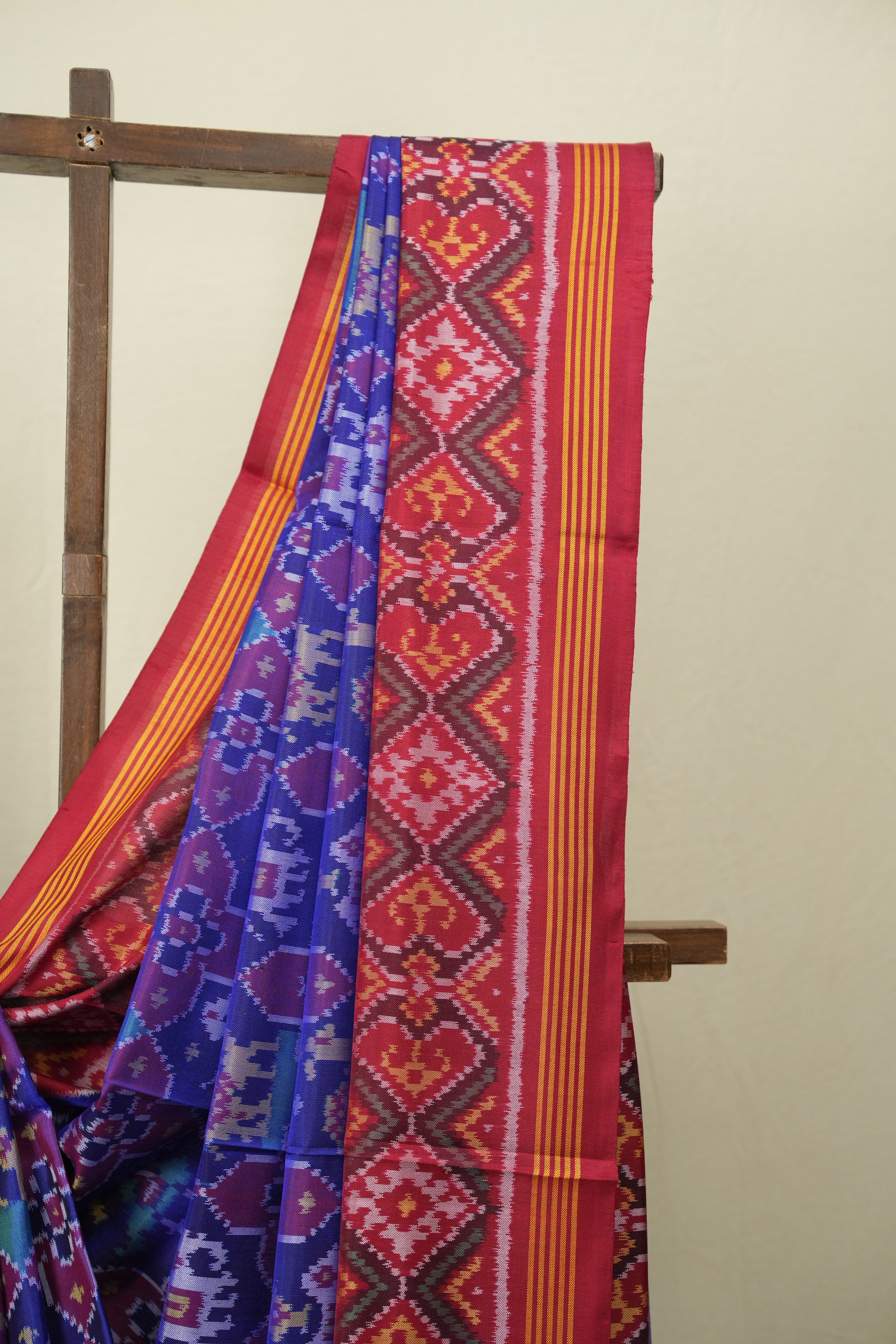 Royal Blue Rajkot Patola Silk Saree - SRRBRPSS658