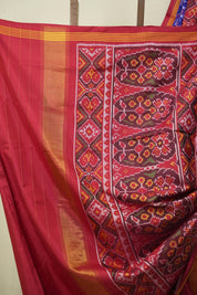 Royal Blue Rajkot Patola Silk Saree - SRRBRPSS658