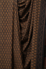 Brown HBP Cotton Saree - SRBCS3119