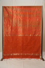 Orange Maheshwari Saree - SROMS1130