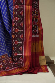 Navy Blue Rajkot Patola Silk Saree - SRNBRPSS660