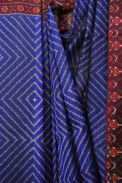 Navy Blue Rajkot Patola Silk Saree - SRNBRPSS660