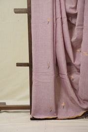 Light Pink Mul Bengal Cotton Jamdani Saree - SRLPBCJS237