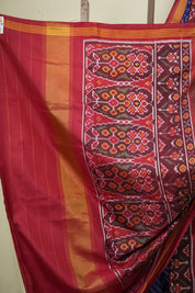 Navy Blue Rajkot Patola Silk Saree - SRNBRPSS660