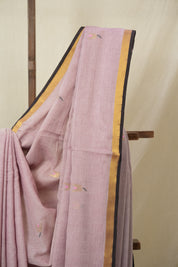 Light Pink Mul Bengal Cotton Jamdani Saree - SRLPBCJS237