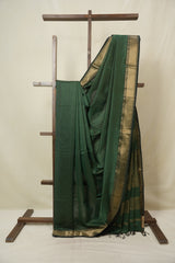 Green Maheshwari Saree - SRGMS1139