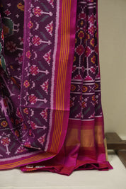 Magenta Rajkot Patola Silk Saree - SRMRPSS659
