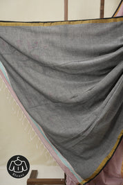 Light Pink Mul Bengal Cotton Jamdani Saree - SRLPBCJS237
