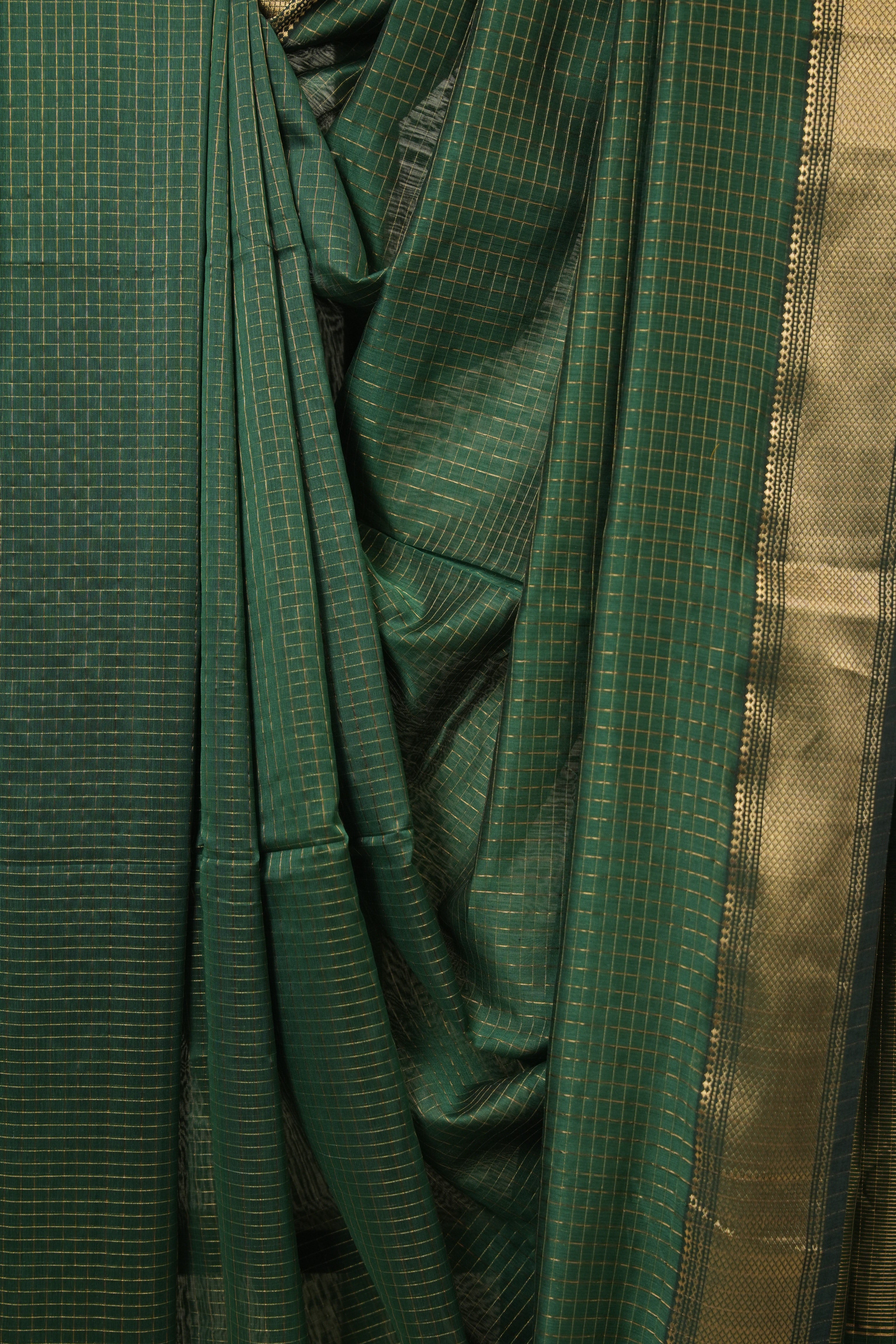 Green Maheshwari Saree - SRGMS1139