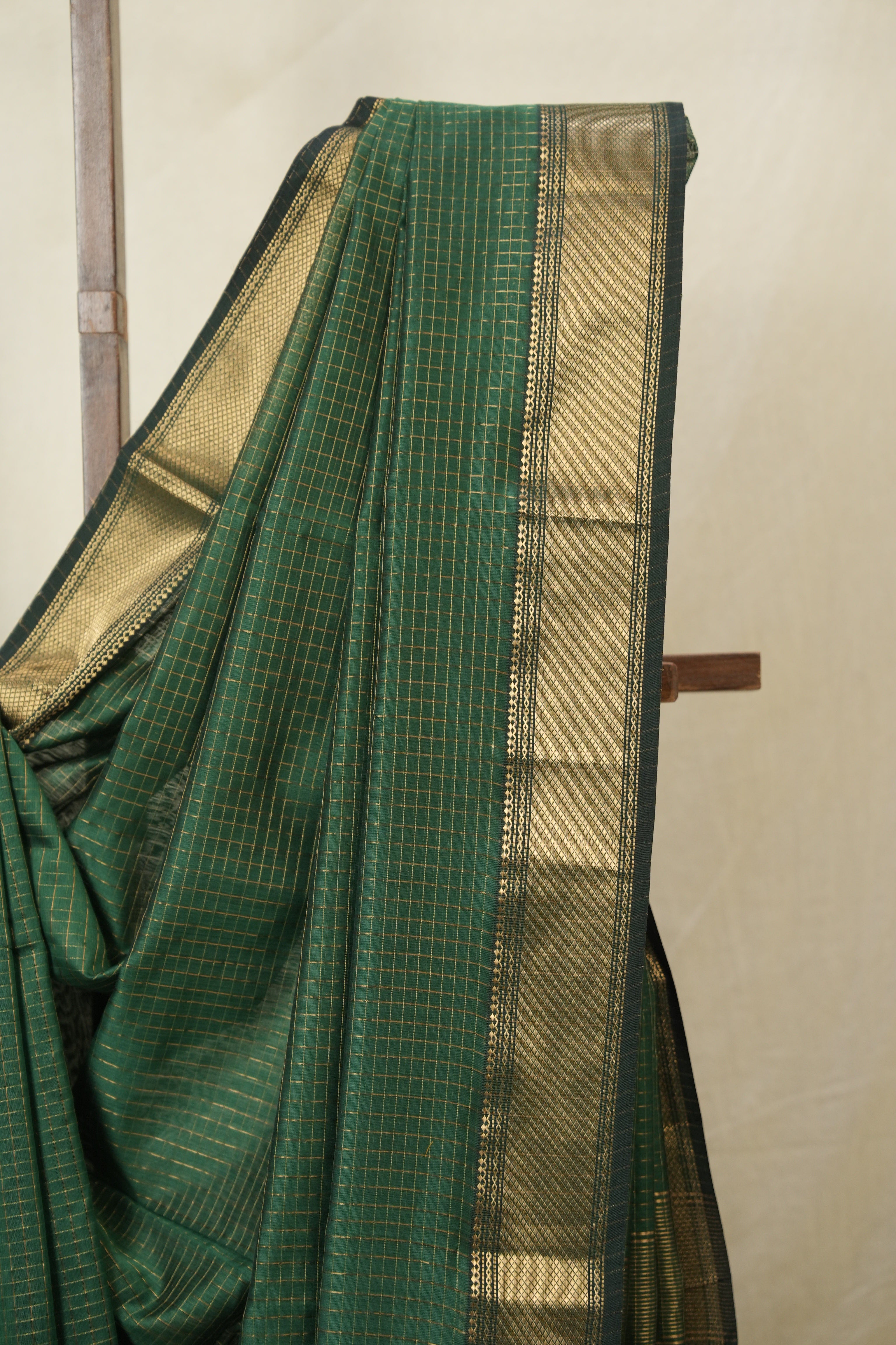 Green Maheshwari Saree - SRGMS1139
