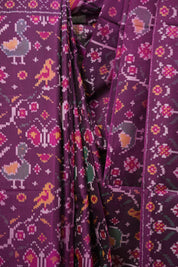 Magenta Rajkot Patola Silk Saree - SRMRPSS659