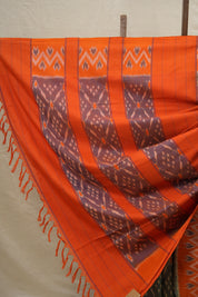 Two Tone Blue Pochampalli Cotton Ikat Saree - SRTTBPCIS482