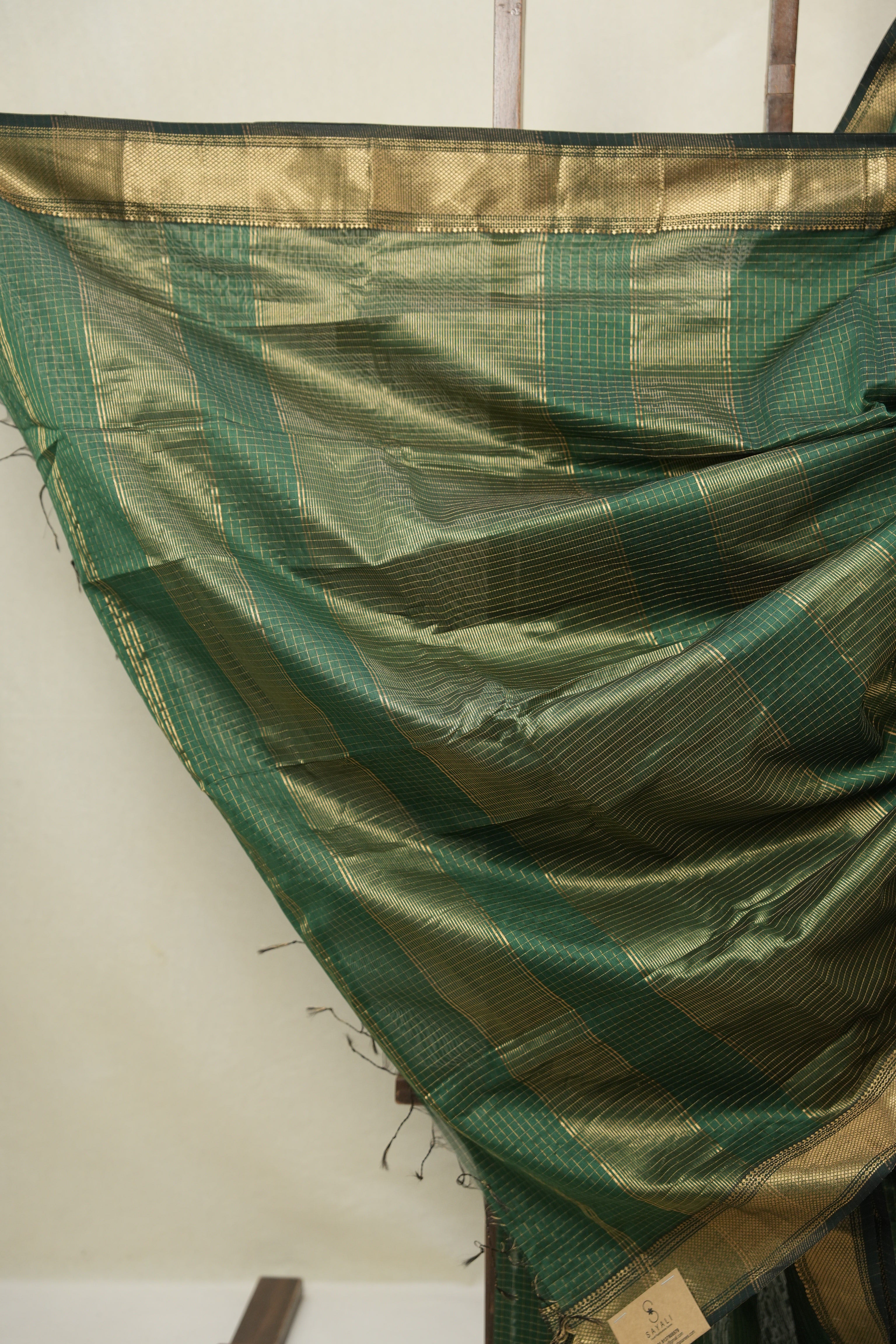Green Maheshwari Saree - SRGMS1139