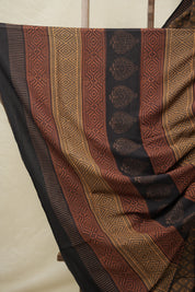 Brown HBP Cotton Saree - SRBCS3124