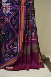 Violet Rajkot Patola Silk Saree - SRVRPSS662