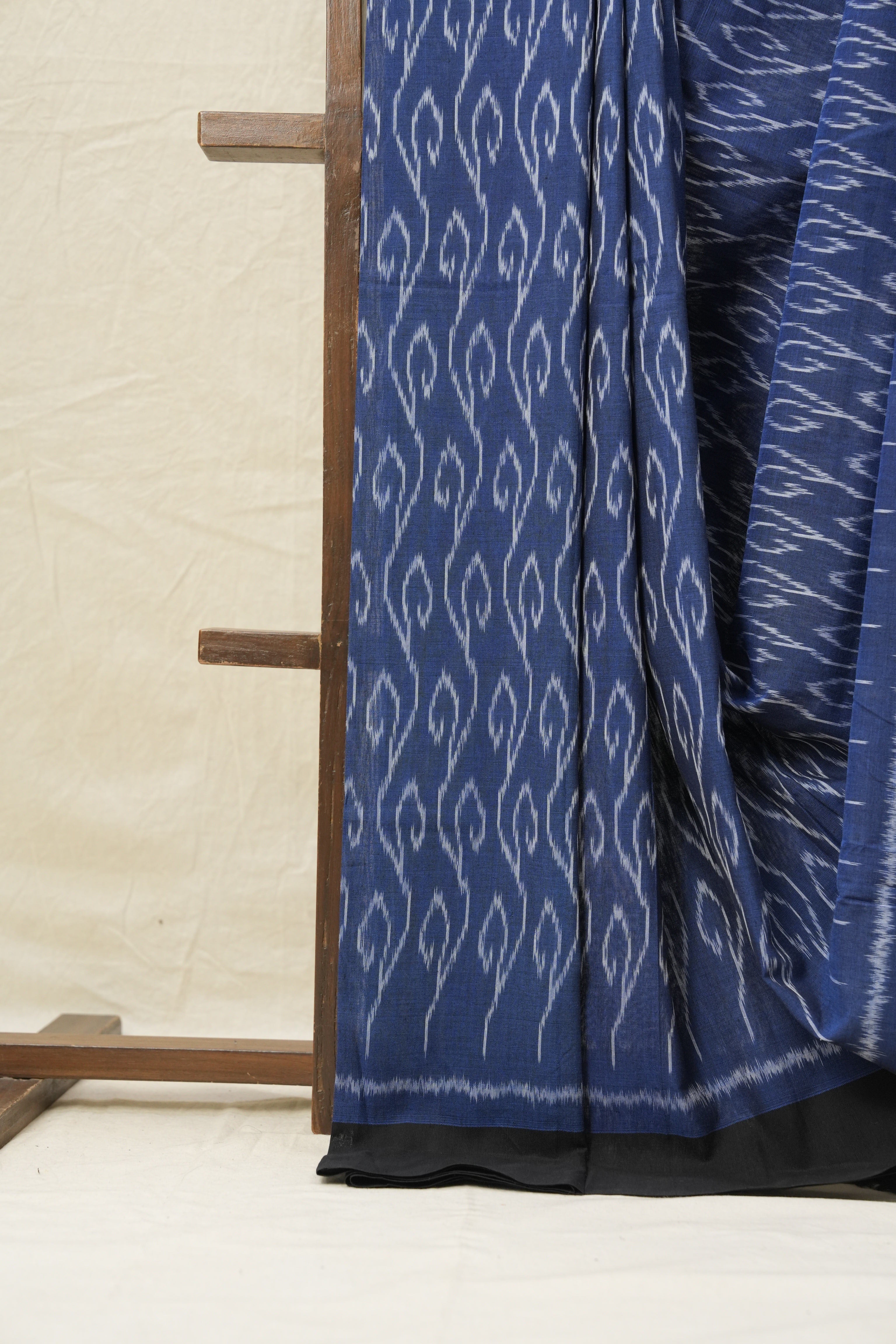 Blue Pochampalli Cotton Ikat Saree - SRBPCIS543