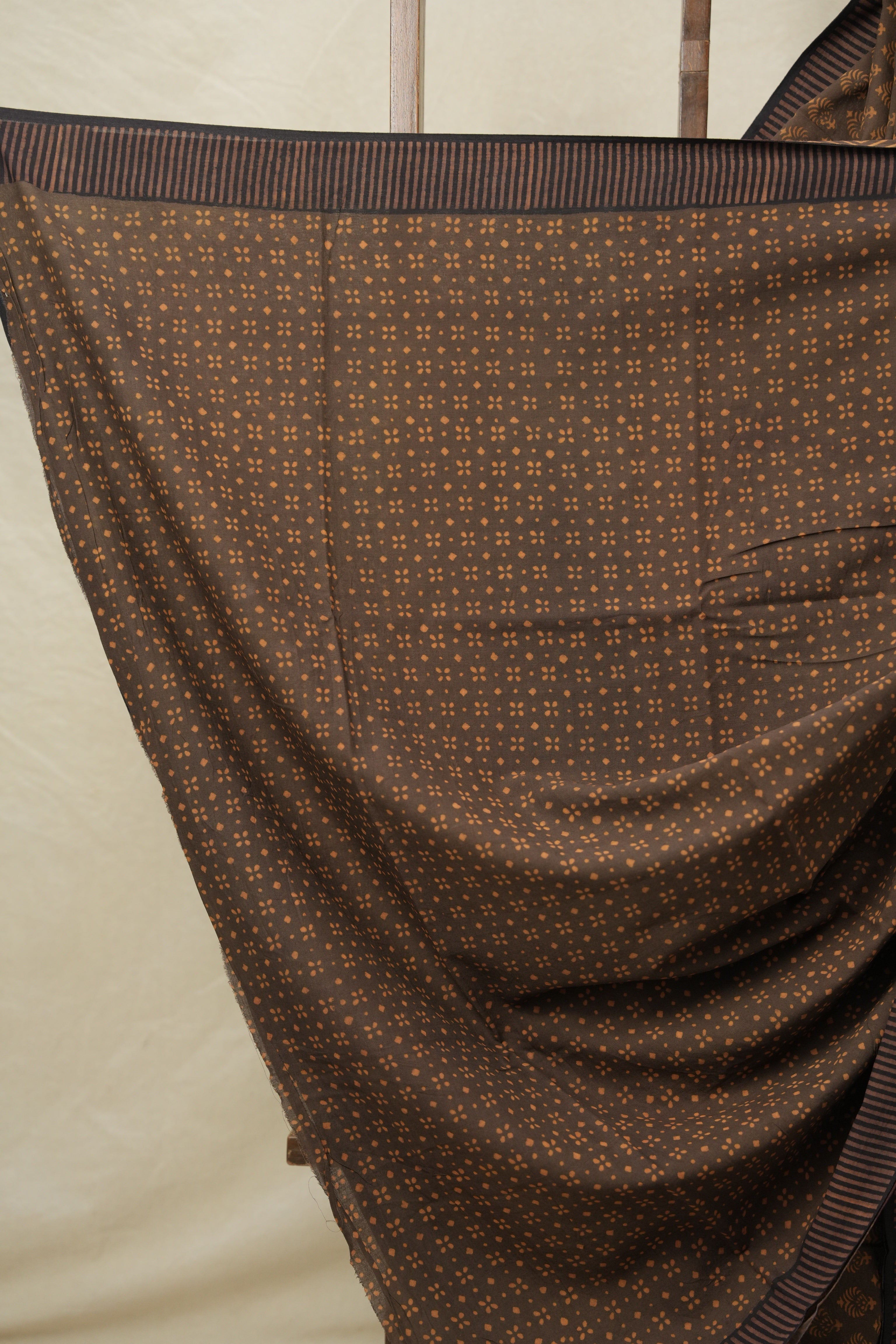 Brown HBP Cotton Saree - SRBCS3124