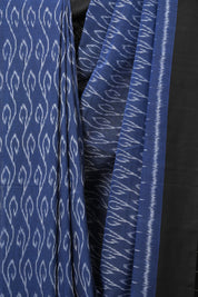 Blue Pochampalli Cotton Ikat Saree - SRBPCIS543