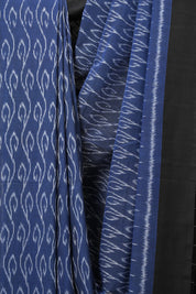 Blue Pochampalli Cotton Ikat Saree - SRBPCIS543
