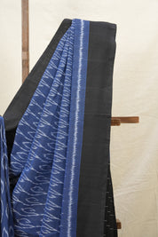 Blue Pochampalli Cotton Ikat Saree - SRBPCIS543