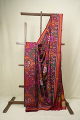 Multicolour Rajkot Patola Silk Saree - SRMRPSS661
