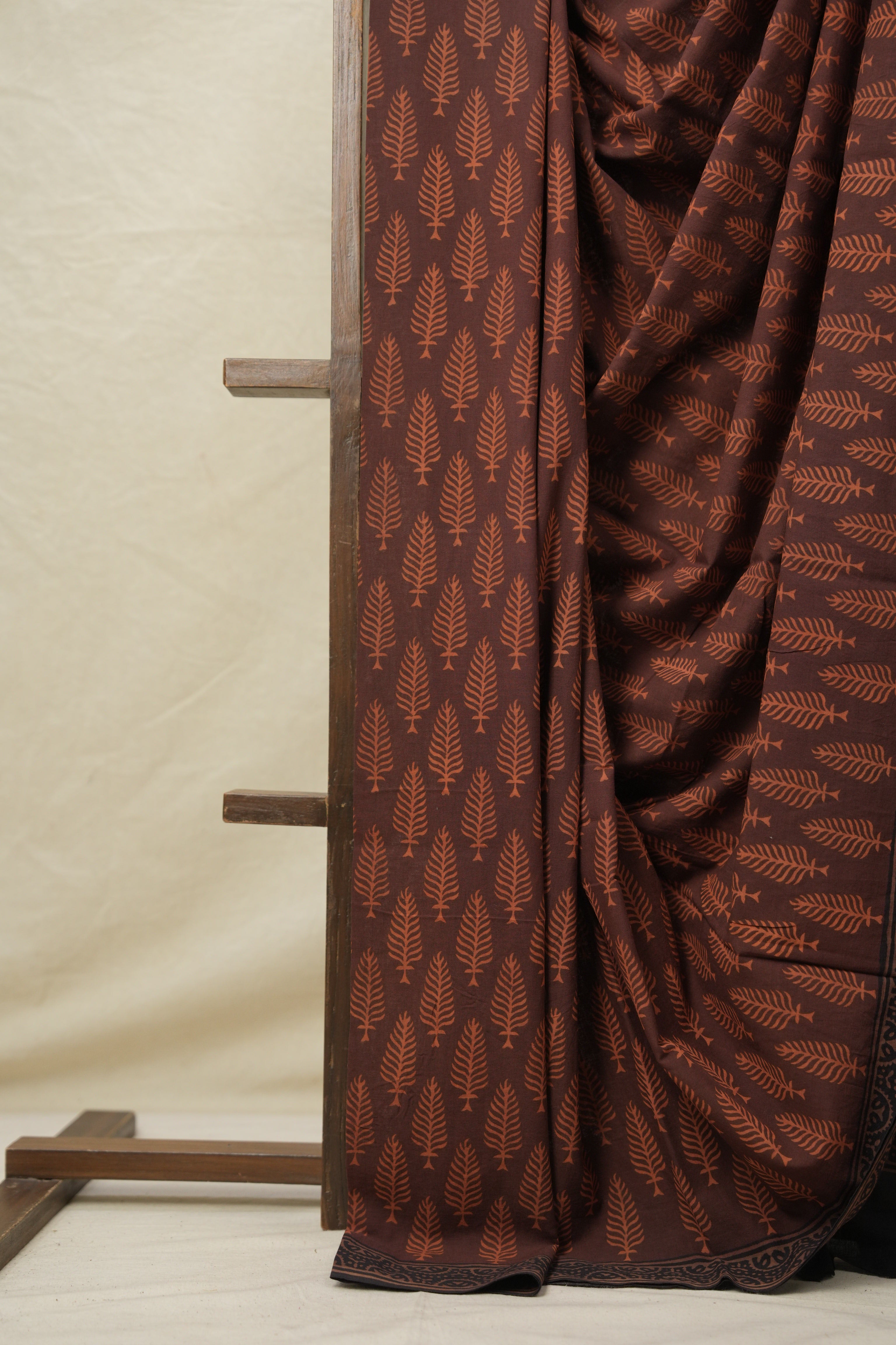 Maroon HBP Cotton Saree - SRMCS3122