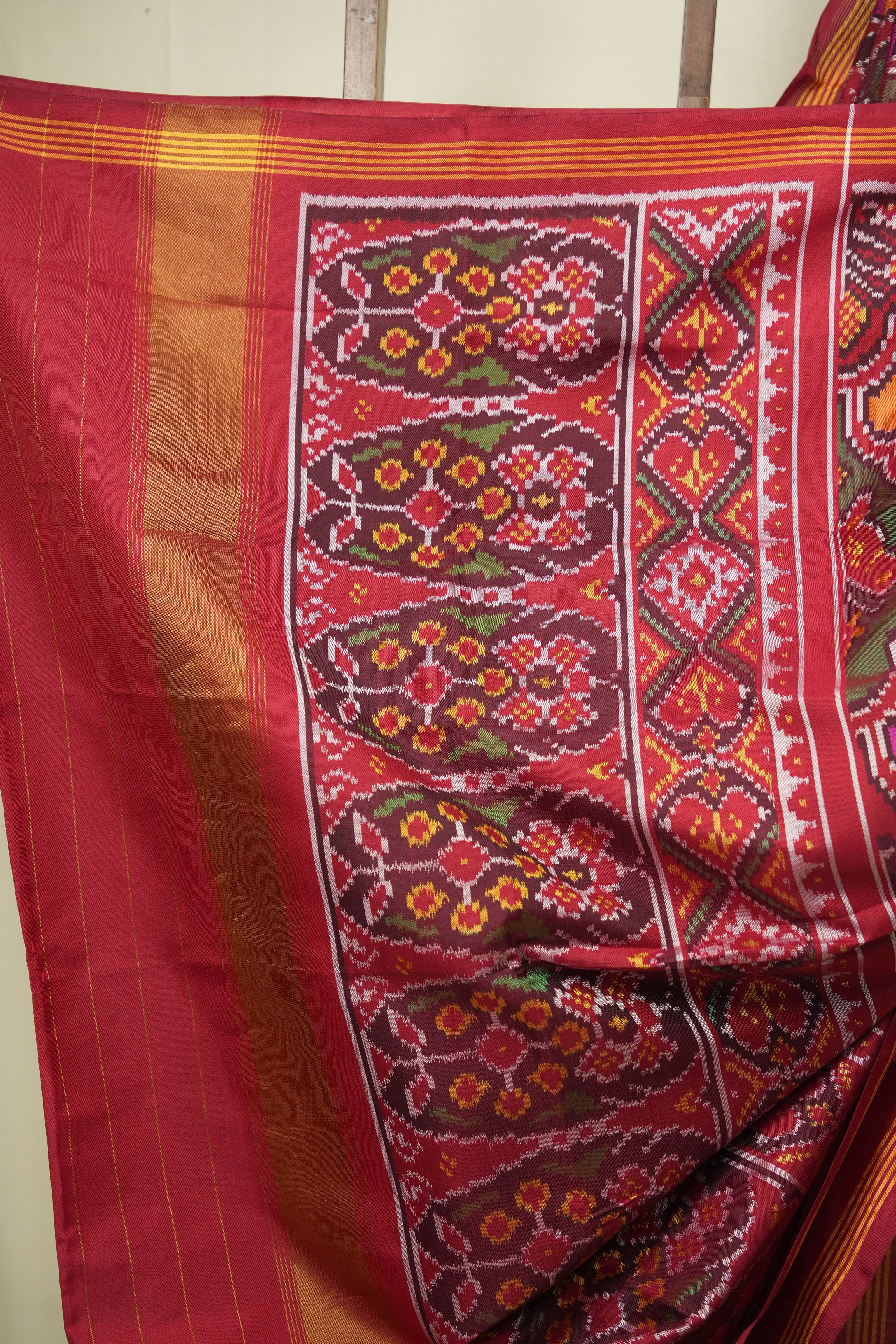 Multicolour Rajkot Patola Silk Saree - SRMRPSS661