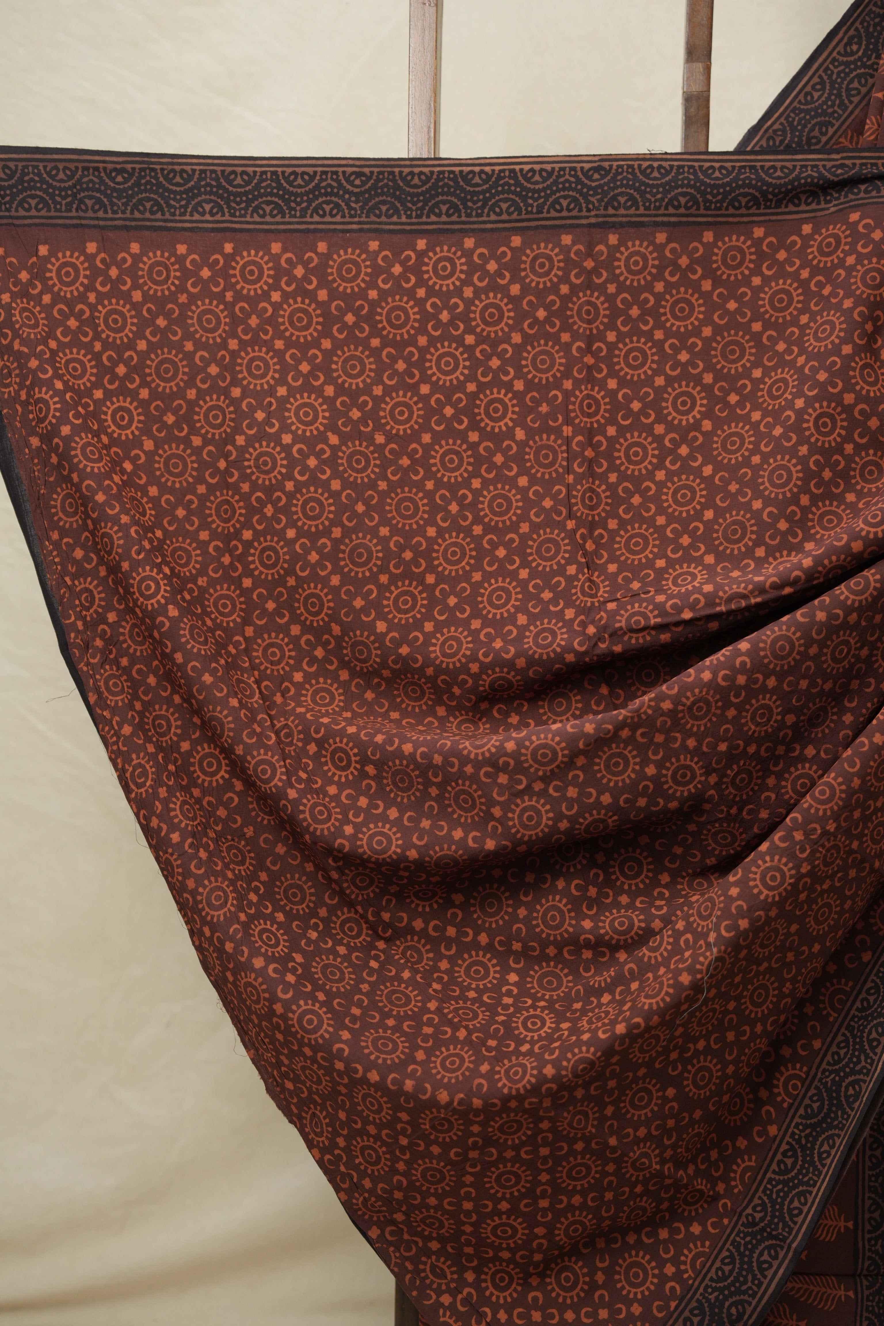 Maroon HBP Cotton Saree - SRMCS3122