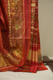 Orange Rajkot Patola Silk Saree - SRORPSS652
