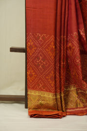 Orange Rajkot Patola Silk Saree - SRORPSS652