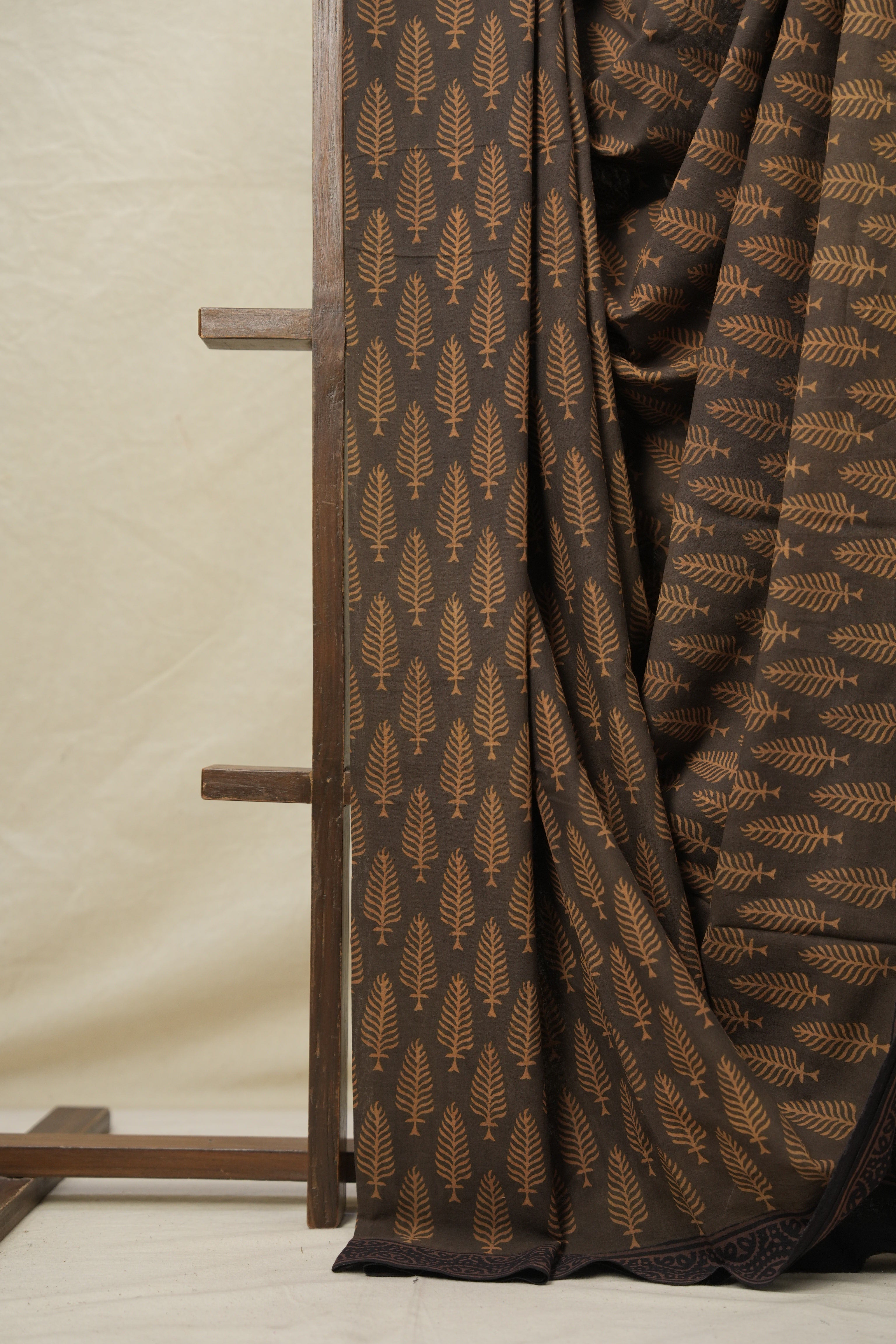 Coffee Brown HBP Cotton Saree - SRCBCS3121