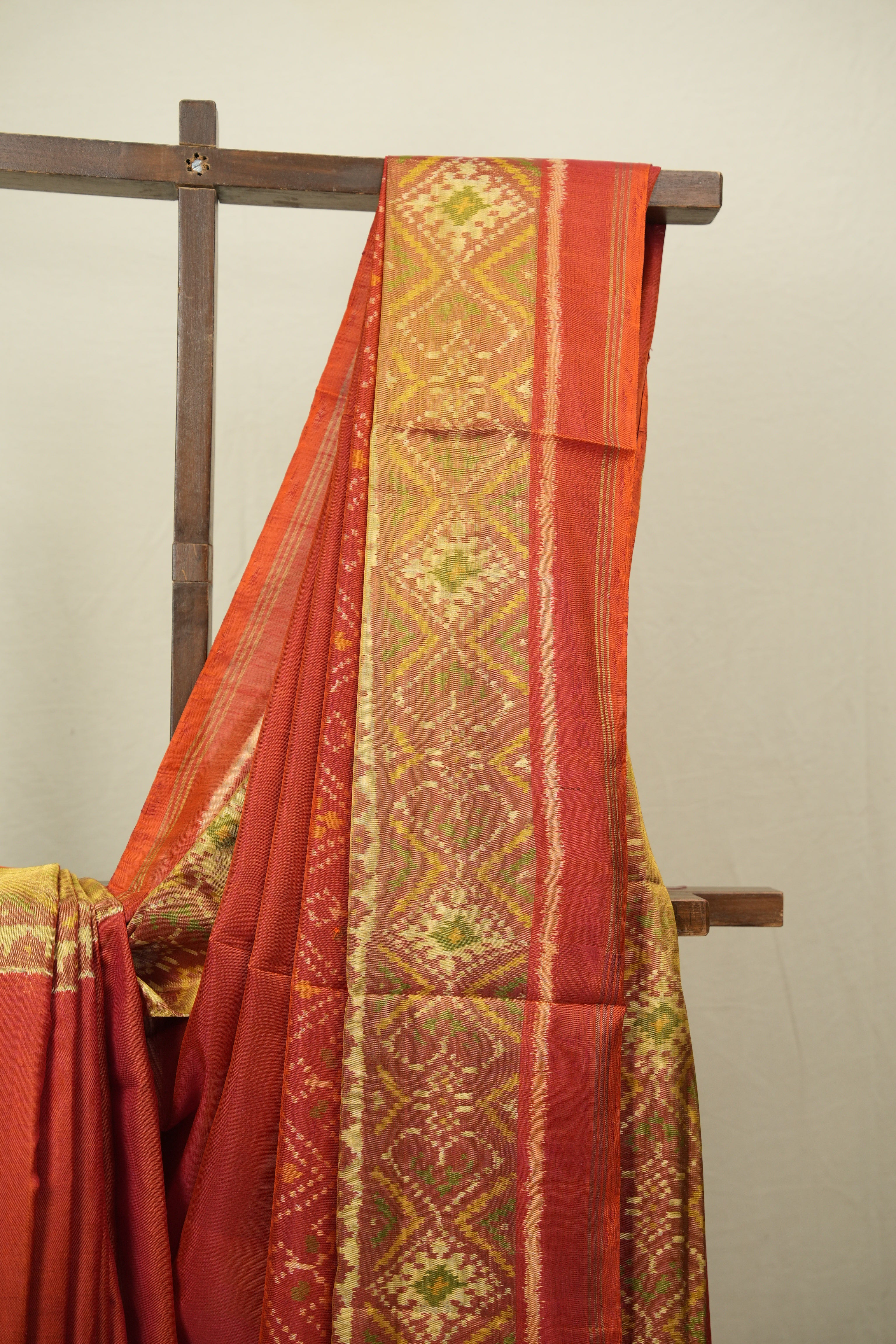 Orange Rajkot Patola Silk Saree - SRORPSS652