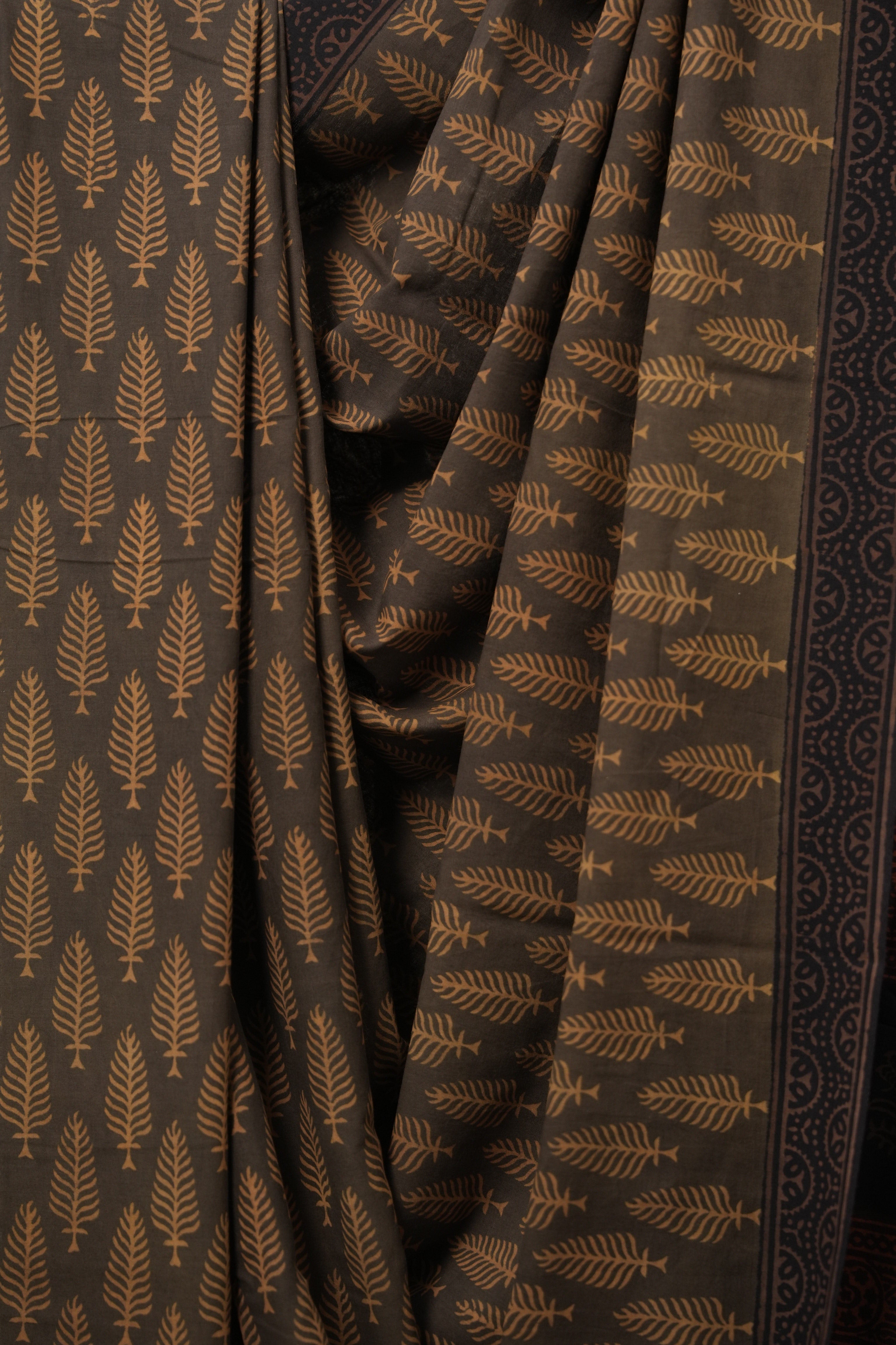 Coffee Brown HBP Cotton Saree - SRCBCS3121