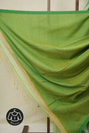 Mint Green Bengal Mul Cotton Saree - SRMGBMCS070