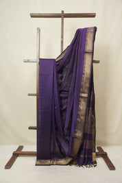Purple Maheshwari Saree - SRPMS1135