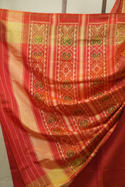 Orange Rajkot Patola Silk Saree - SRORPSS652