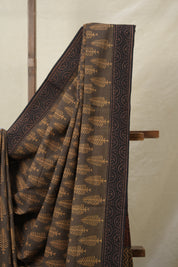 Coffee Brown HBP Cotton Saree - SRCBCS3121
