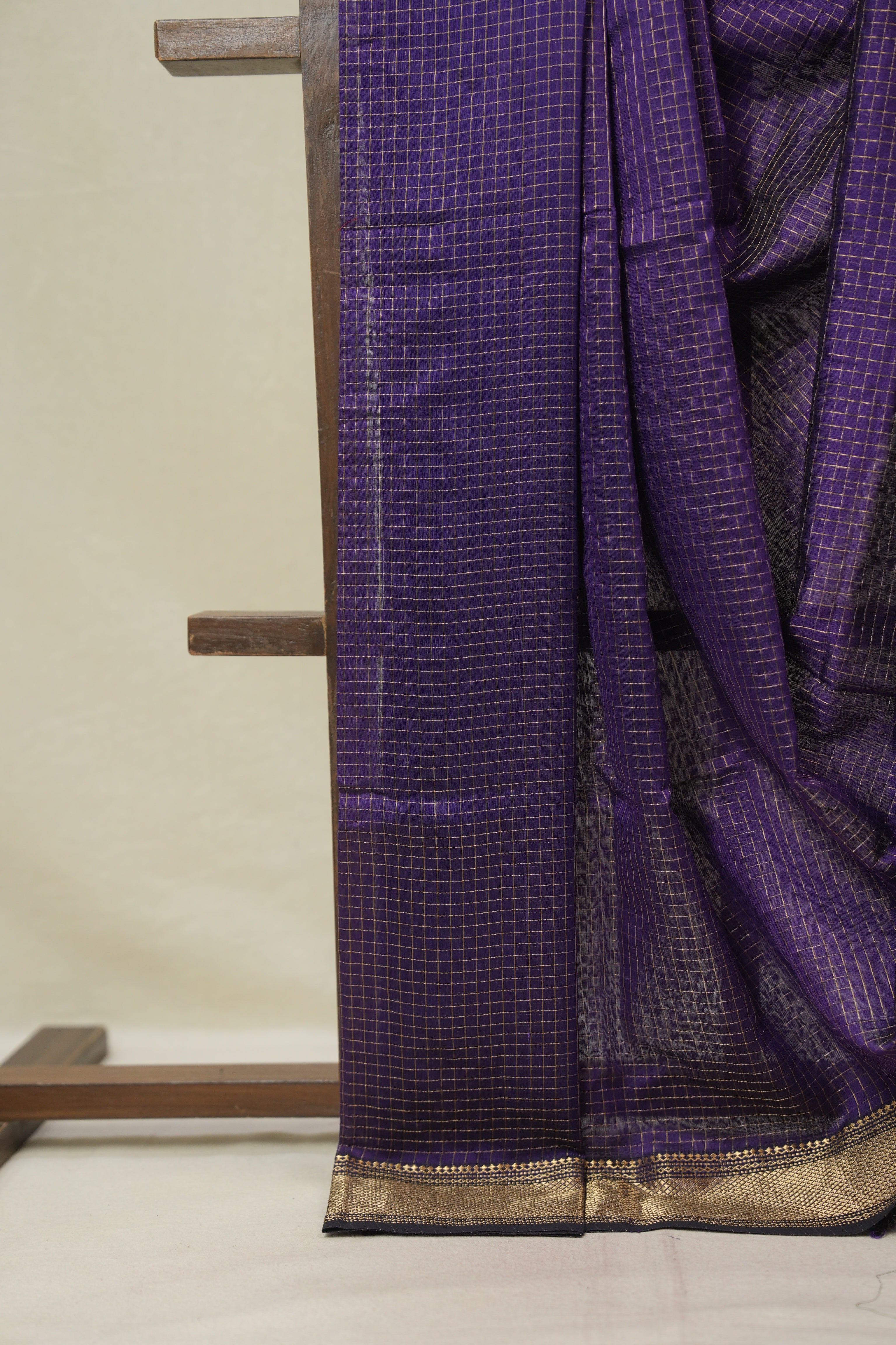 Purple Maheshwari Saree - SRPMS1135
