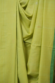 Pista Green Bengal Mul Cotton Saree - SRPGBMCS069