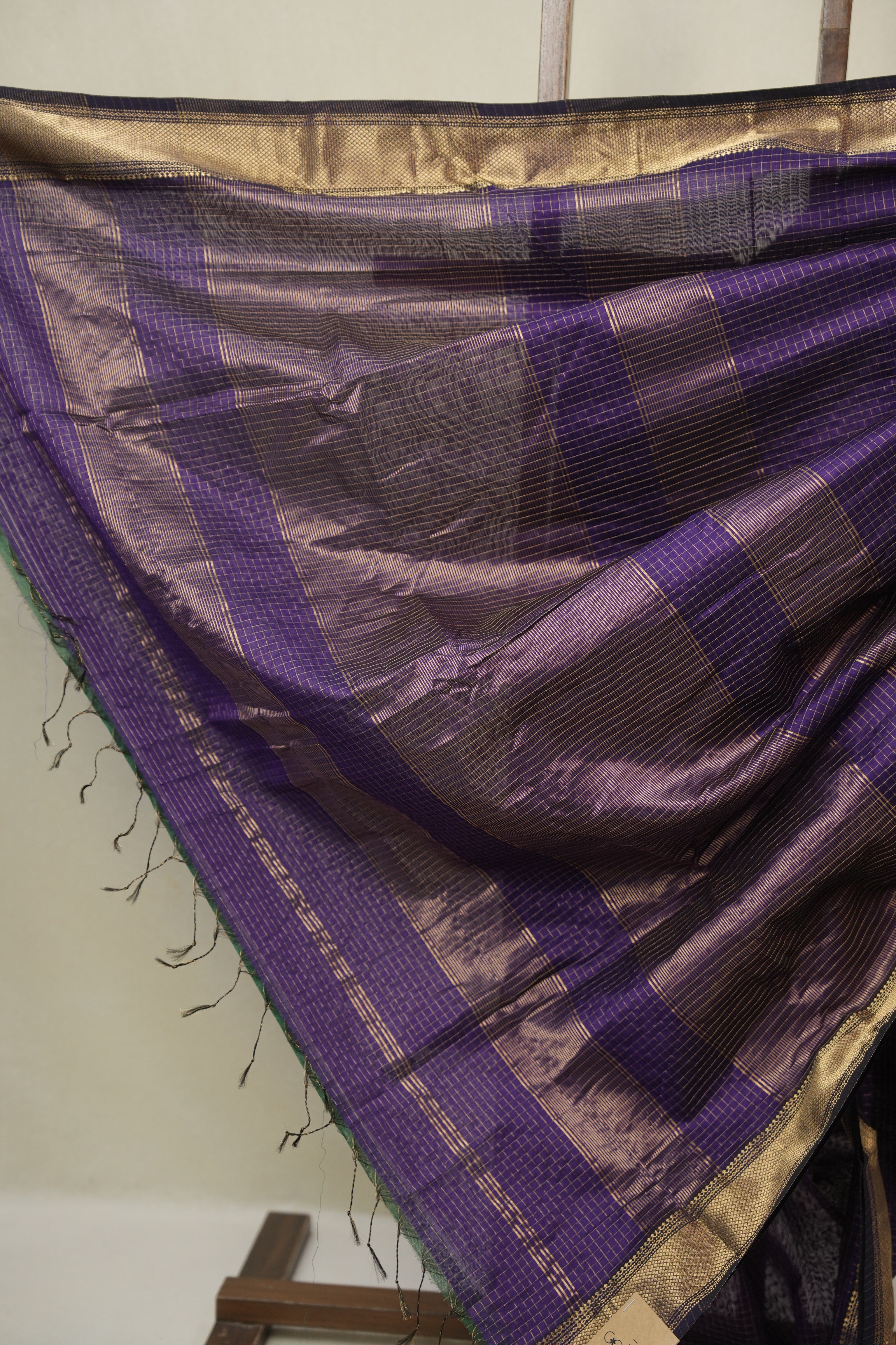 Purple Maheshwari Saree - SRPMS1135