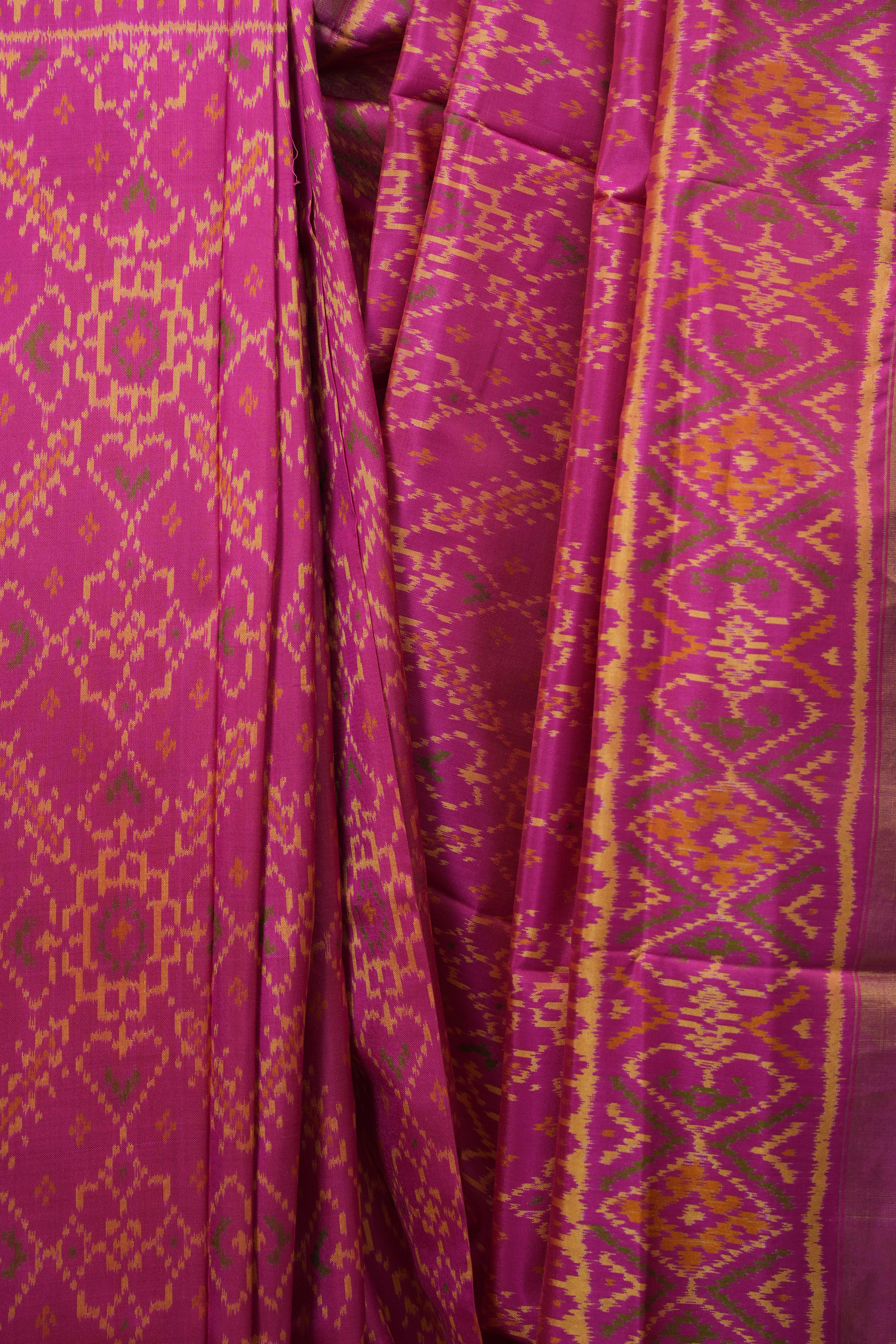 Pink Rajkot Patola Silk Saree - SRPRPSS646