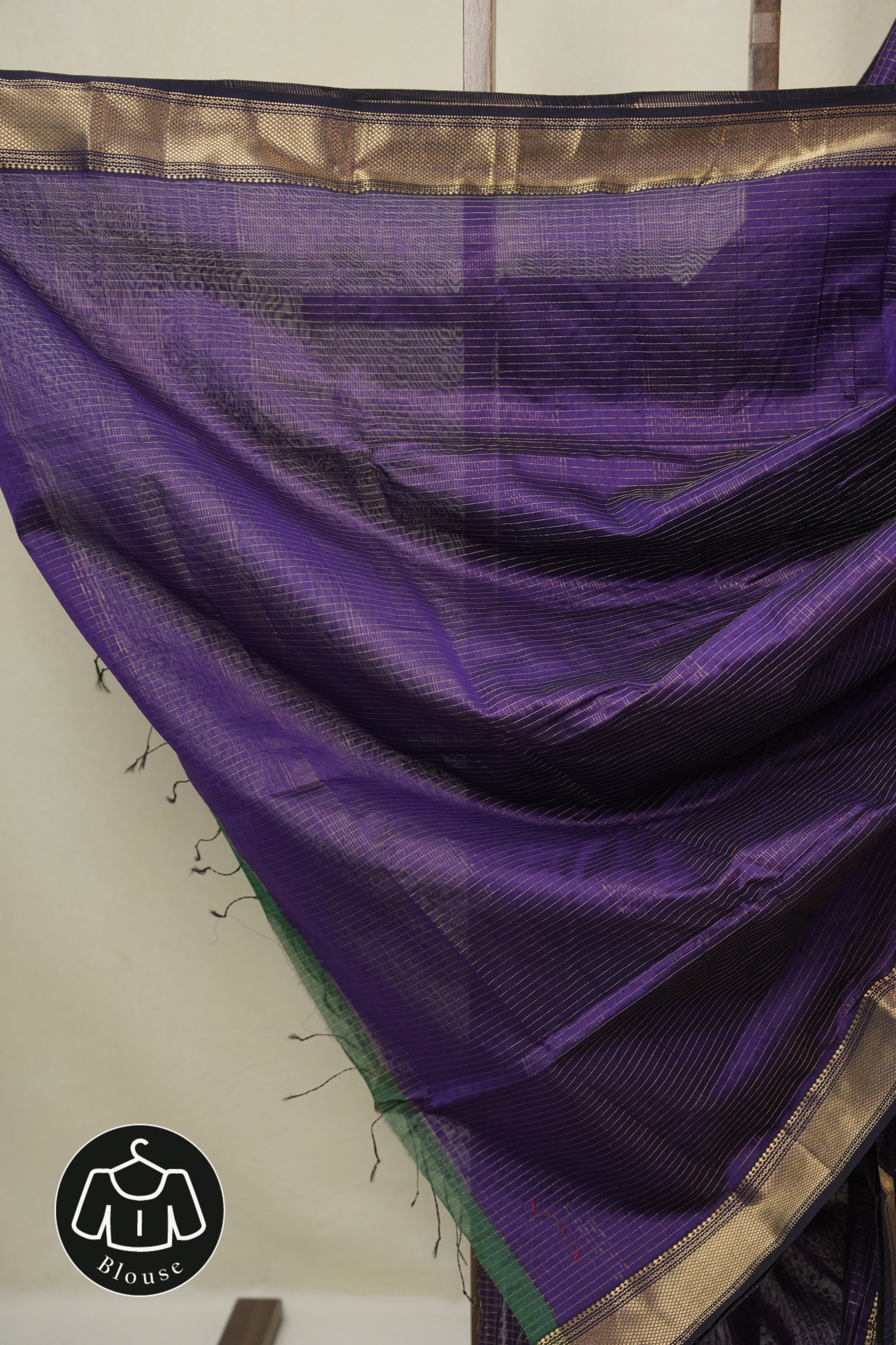 Purple Maheshwari Saree - SRPMS1135