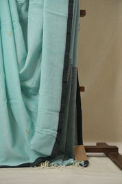 Aqua Bengal Mul Cotton Saree - SRABMCS071