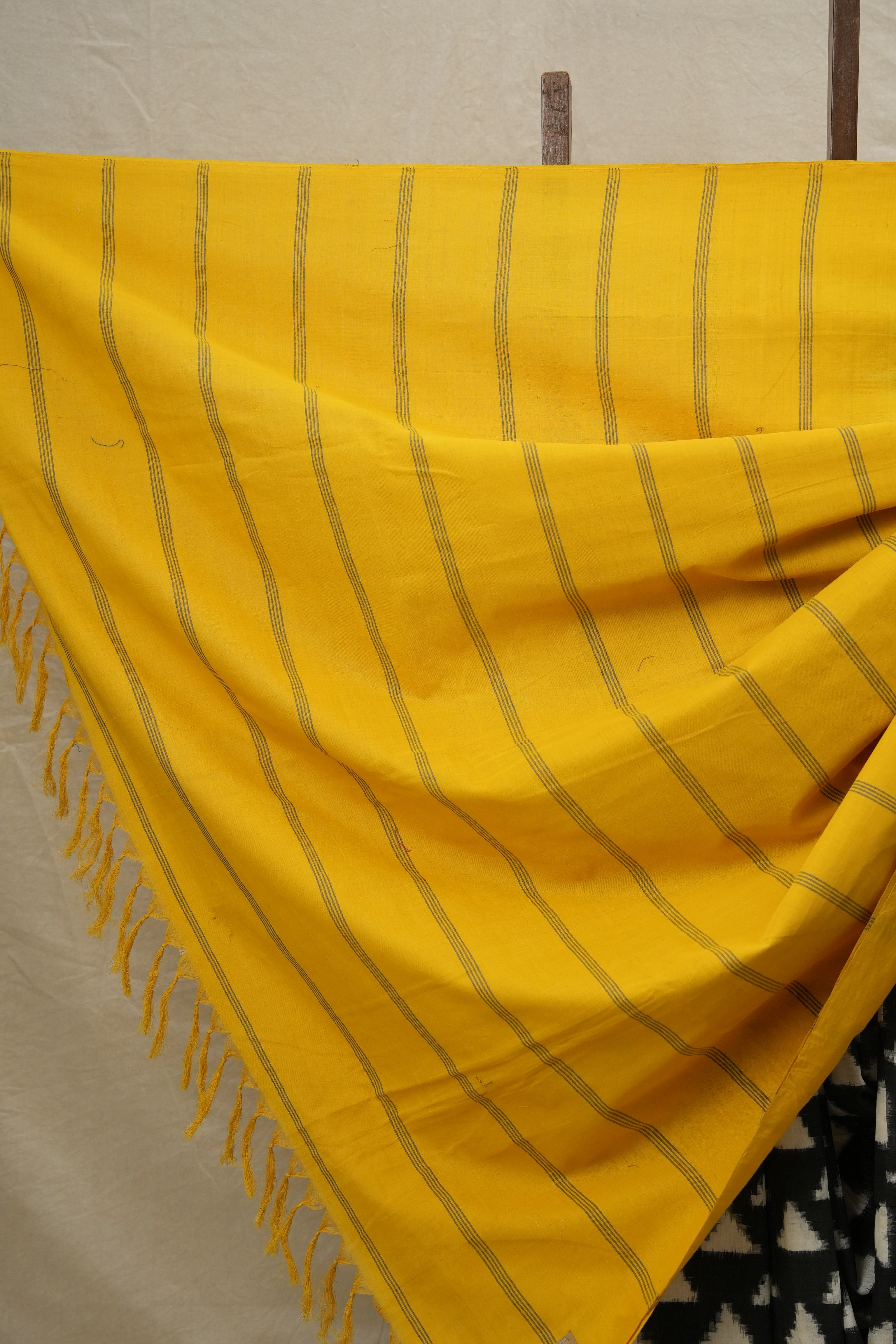 Black Pochampalli Cotton Ikat Saree - SRBPCIS431