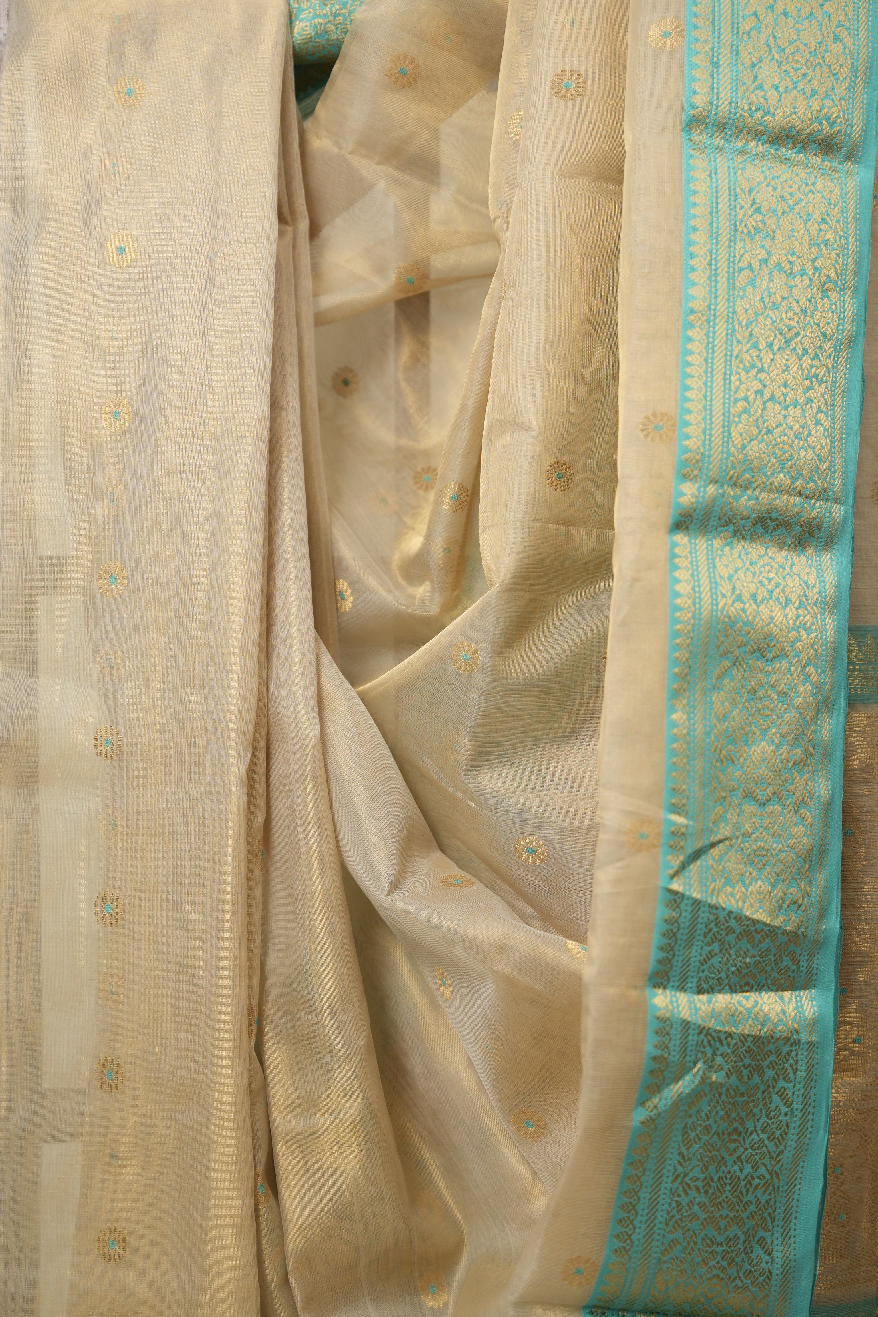 Beige Chanderi Silk Saree - SRBCSS501
